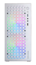 MC-CORE, Caja Gaming Compacta MicroATX, Diseño Frontal Metal-Mesh, Ventana Lateral Completa, 2x Ventiladores FRGB 120mm, Blanco