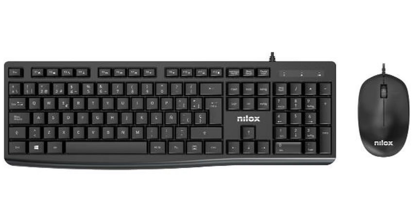 NXKME0012 teclado Ratón incluido Universal USB QWERTY Español Negro