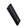 25806 caja para disco duro externo Caja externa para unidad de estado sólido (SSD) Negro