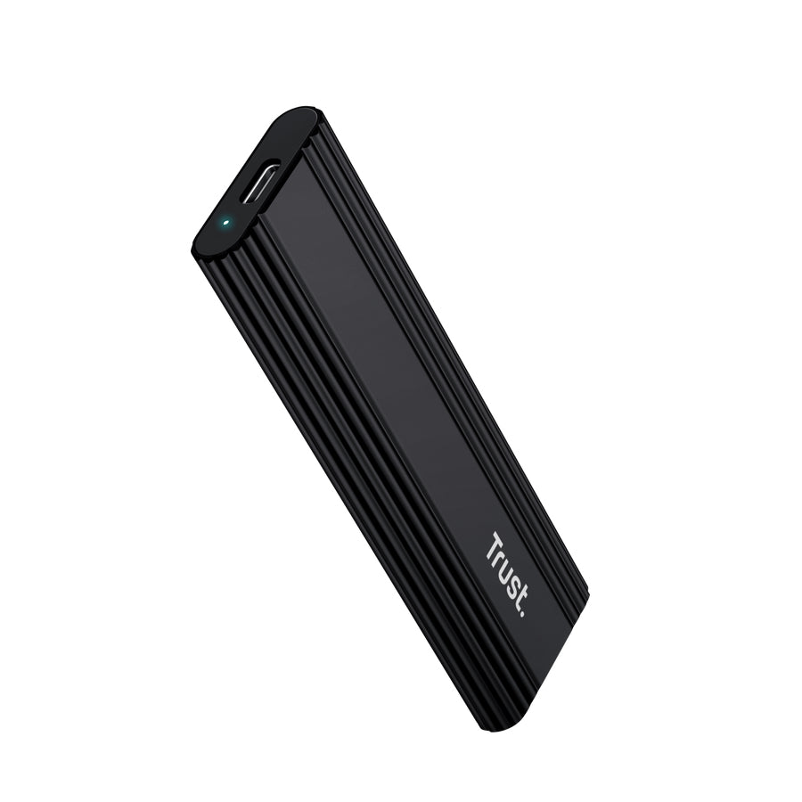 25806 caja para disco duro externo Caja externa para unidad de estado sólido (SSD) Negro