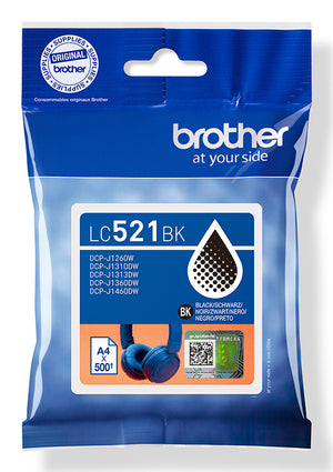 LC521BK cartucho de tinta 1 pieza(s) Original Negro