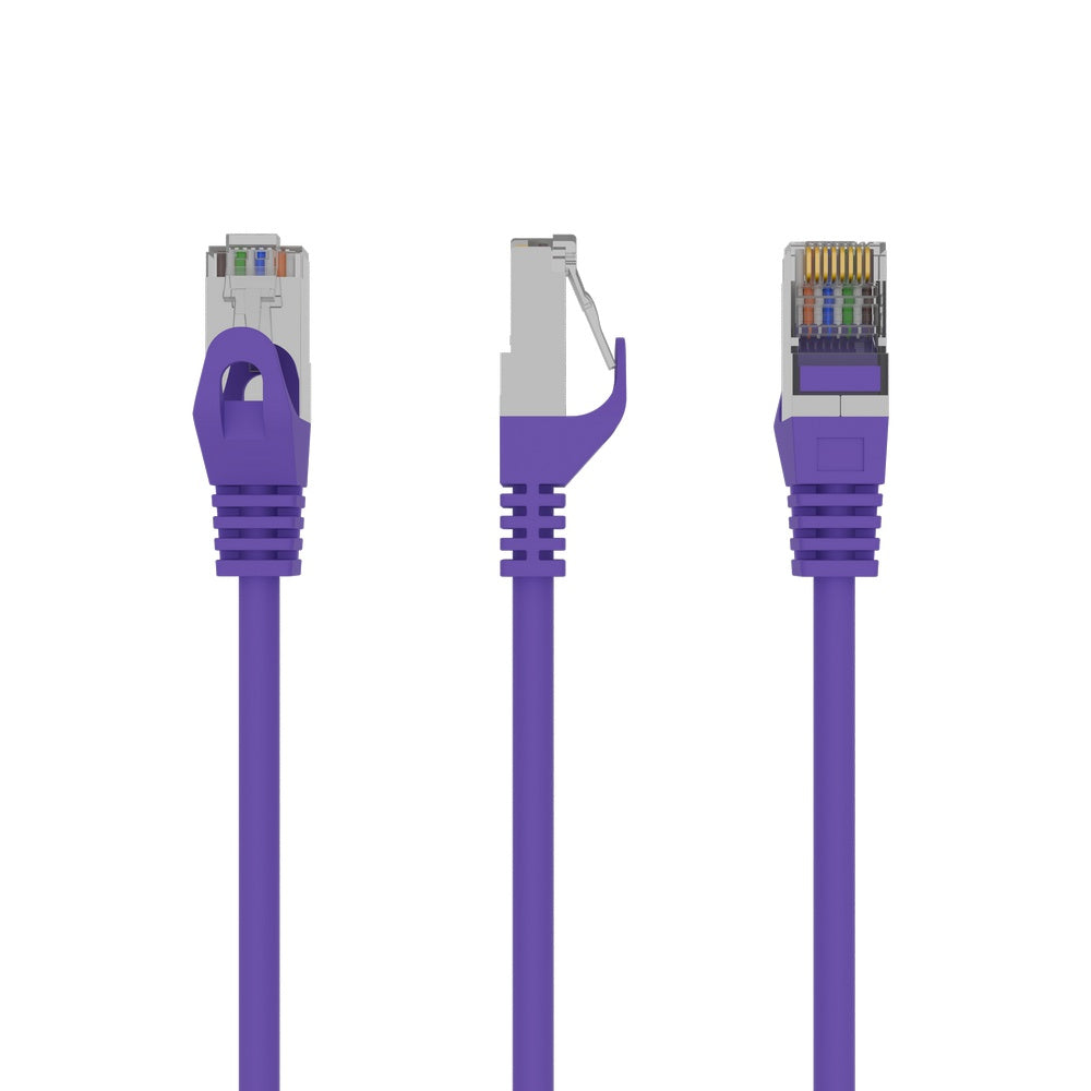 RJ45/RJ45 Cat6 0.5m cable de red Púrpura 0,5 m F/UTP (FTP)