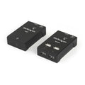 Extensor Alargador USB 2.0 de 4 Puertos por Cable Cat5 o Cat6 - Extensor Compacto USB 2.0 por Ethernet - Hasta 40 Metros - Hub Ladrón USB 2.0 Remoto
