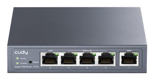Gigabit Multi-WAN VPN router Ethernet rápido, Gigabit Ethernet Gris