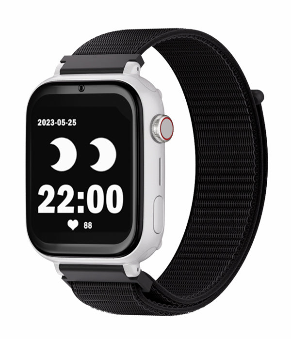 Save Family PLUS SmartWatch con GPS y llamada Blanco Correa Tela Negra NO INCLUYE SIM