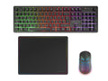 MCPWXES teclado Ratón incluido Juego RF inalámbrica + USB QWERTY Español Negro