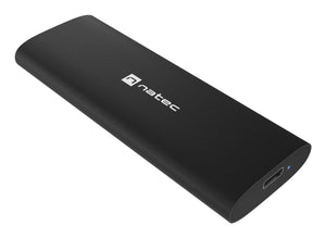 NKZ-2286 caja para disco duro externo Caja externa para unidad de estado sólido (SSD) Negro M.2