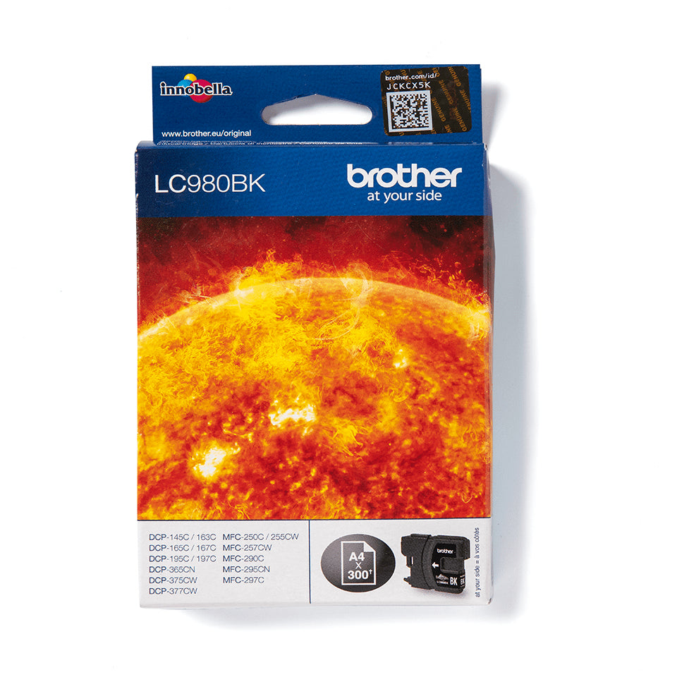 LC980BK cartucho de tinta 1 pieza(s) Original Negro