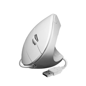 Ratón GLIDE VERTICAL ERGO WIRED MOUSE WHITE