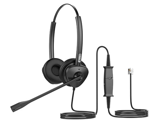 HT302 auricular y casco Auriculares Alámbrico Diadema Oficina/Centro de llamadas USB tipo A Negro