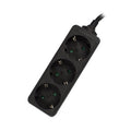 EW3959 base múltiple 1,5 m 3 salidas AC Interior Negro