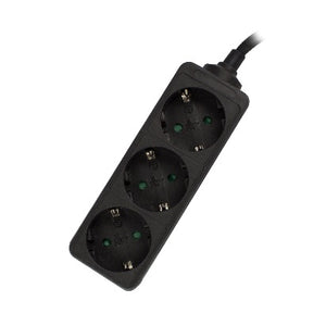 EW3959 base múltiple 1,5 m 3 salidas AC Interior Negro