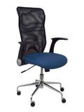 Silla Minaya similpiel azul marino