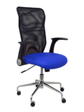 Silla Minaya similpiel azul