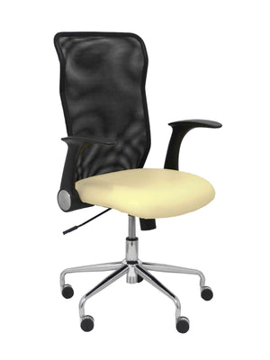 Silla Minaya similpiel crema