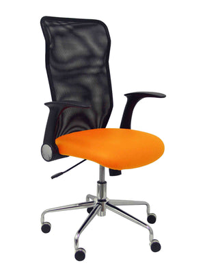 Silla Minaya similpiel naranja