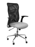 Silla Minaya similpiel gris claro
