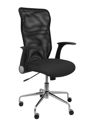 Silla Minaya similpiel negro
