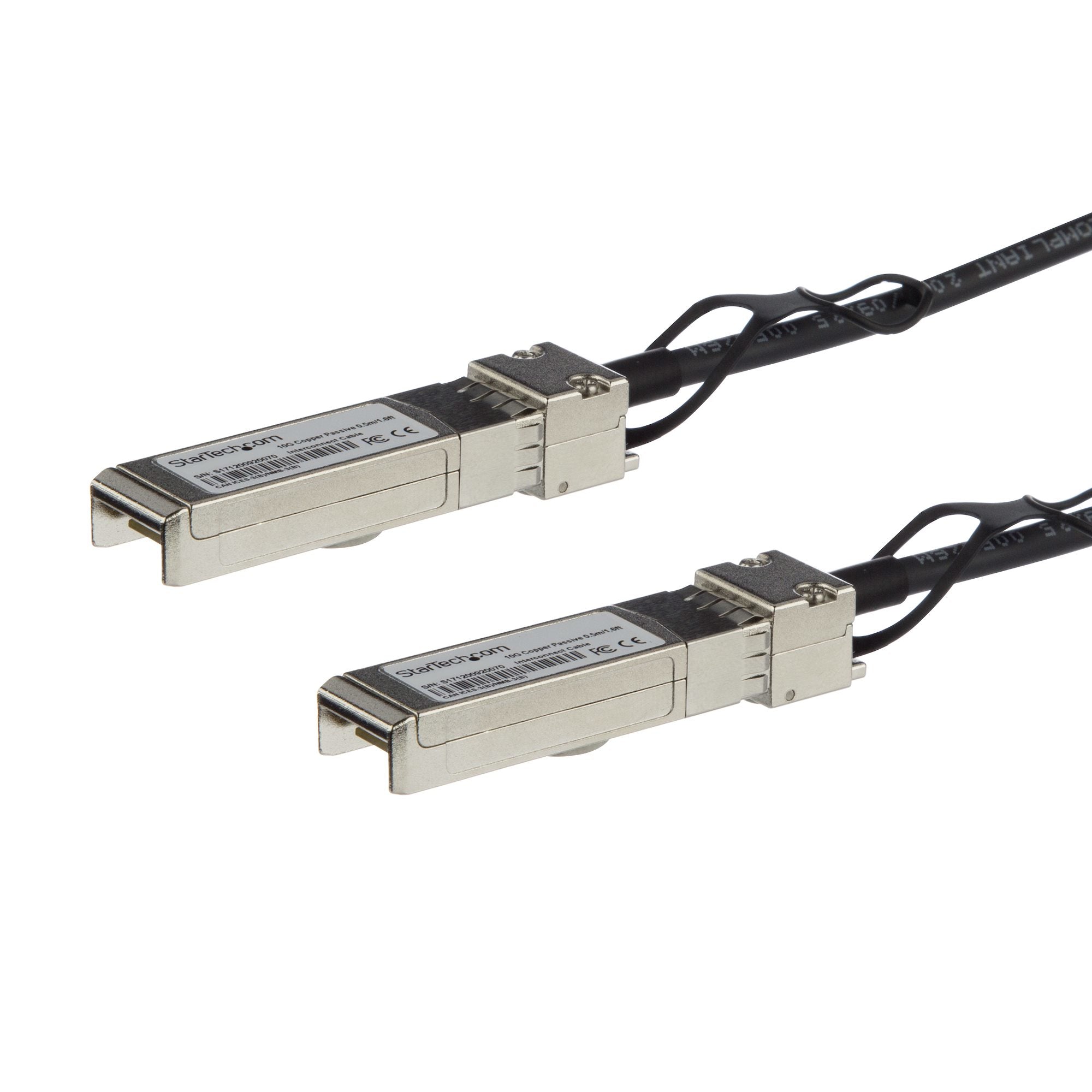 Cable de 1m Twinax Direct Attach SFP+ a SFP+ - 10G Compatible con MSA sin Codificar - DAC de Cobre SFP+ de 10 GbE - Módulo Transceptor Pasivo de Bajo Poder de 10 Gbps