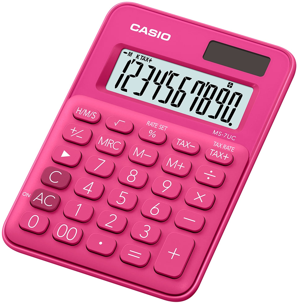 MS-7UC calculadora Escritorio Pantalla de calculadora Rojo