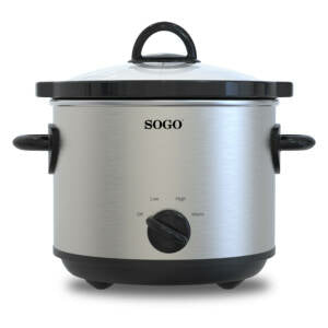 OLL-SS-10705 olla de cocción lenta 3 L 170 W Negro, Acero inoxidable
