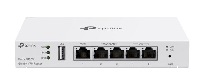 Festa FR205 router 10 Gigabit Ethernet, 100 Gigabit Ethernet, Gigabit Ethernet Blanco