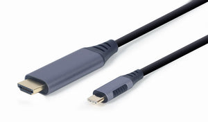 CC-USB3C-HDMI-01-6 adaptador de cable de vídeo 1,8 m USB Tipo C HDMI tipo A (Estándar) Negro, Gris
