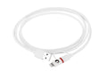 Cable Combo MFI - MicroUSB + Lightning 1,5m - Blanco