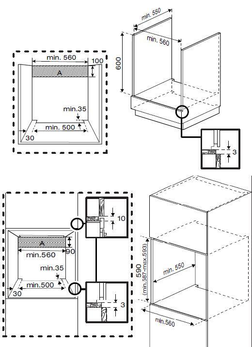 HORNO BEKO BBIC12100XD ESTATICO INOX 3 MANDOS 4 FUNCIONES 74 LITROS 59,5 X 59,4 X 56,7 A