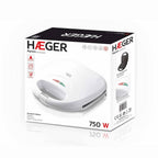 Sandwichera Haeger Panini de 750W  SM-75G.007A