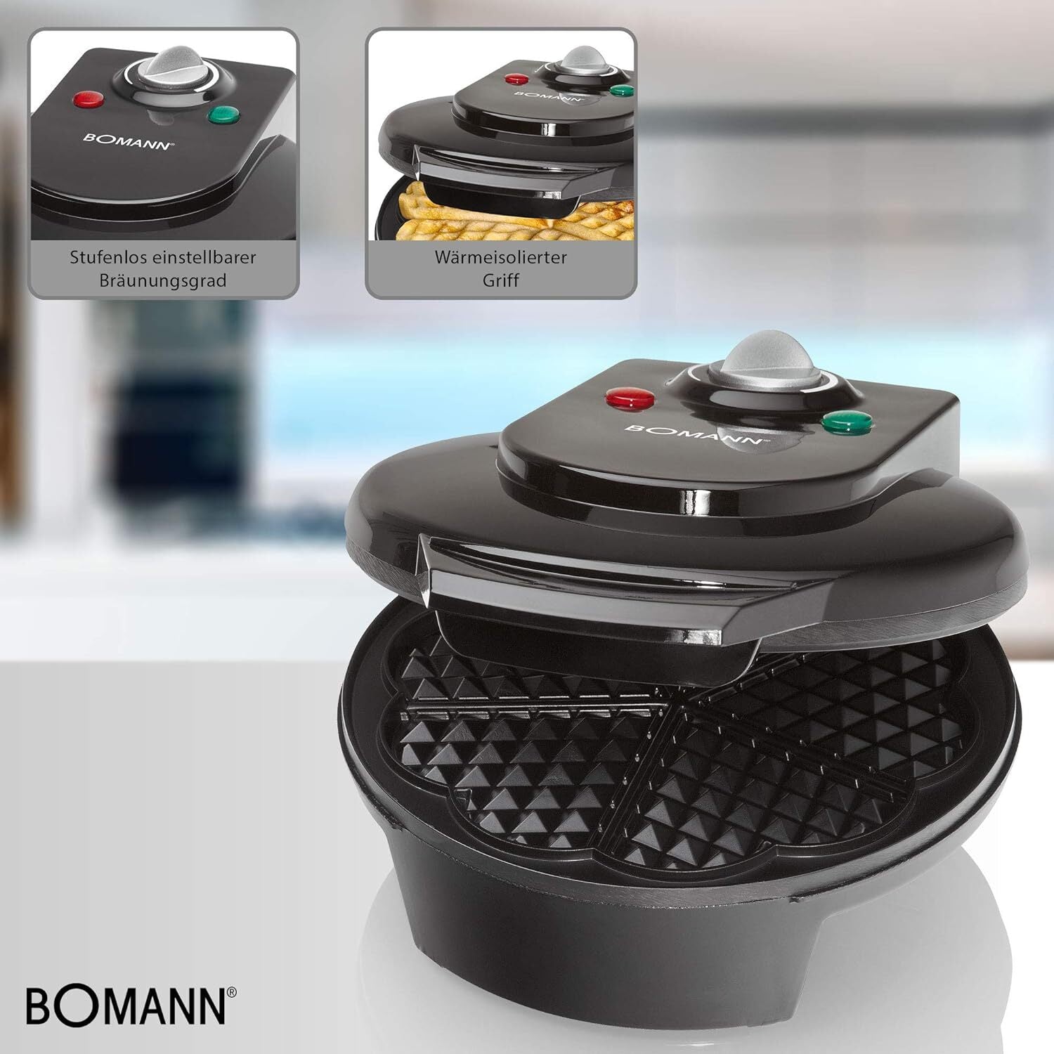 Gofrera Eléctrica Bomann WA 5018 CB