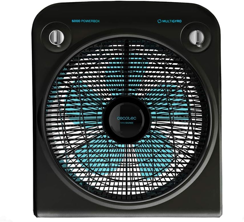 Ventilador de Suelo 50W Cecotec ForceSilence 6000 PowerBox Black