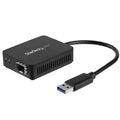 Adaptador USB 3.0 a Fibra Óptica - Adaptador Compacto USB a Ranura SFP Abierta - Adaptador de Red USB a Gigabit - Adaptador USB 3.0 a Fibra Compatible con Multimodo MMF o Monomodo SMF