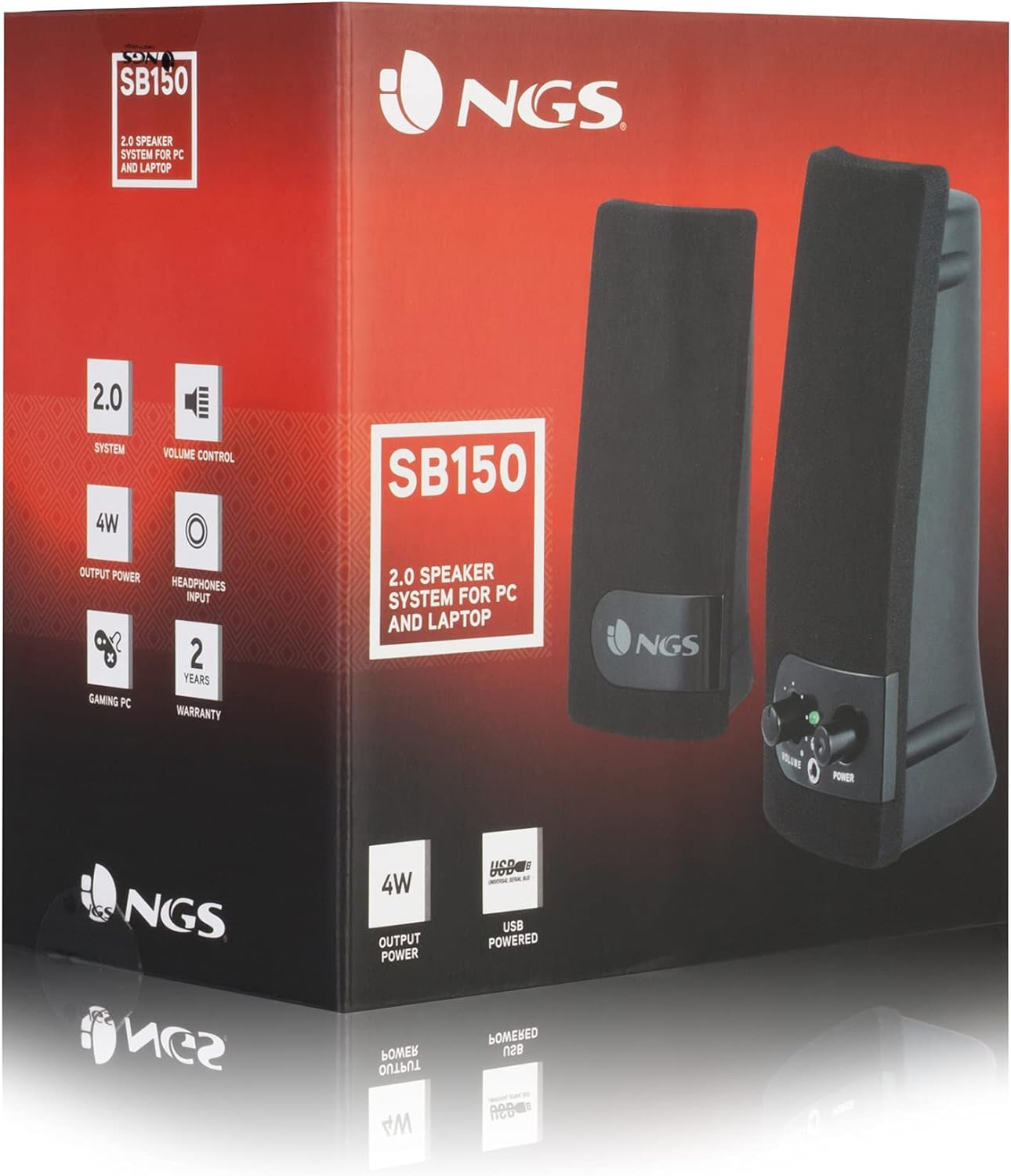 Altavoces NGS SB150 , 2.0 4W RMS