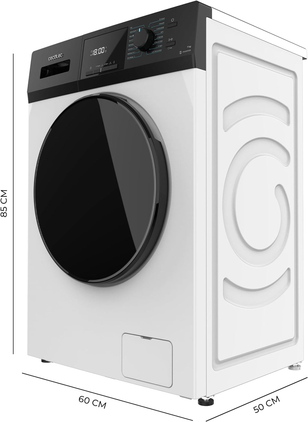 Lavadora Cecotec Bolero Dresscode 7410 Inverter A