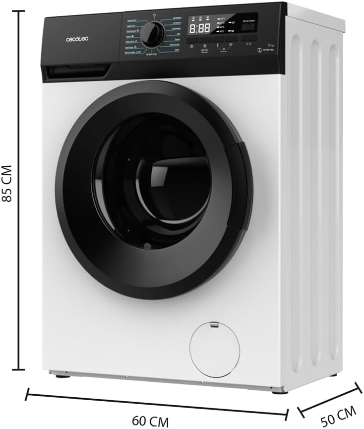 Lavadora Cecotec Bolero Dresscode 8300 Inverter Maxx A