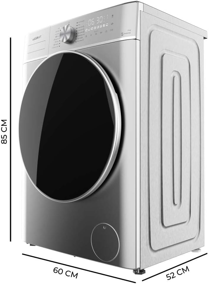 Lavadora Cecotec Bolero DressCode 8800 Inverter Steel A
