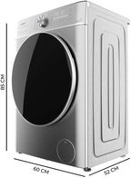 Lavadora Cecotec Bolero DressCode 8800 Inverter Steel A