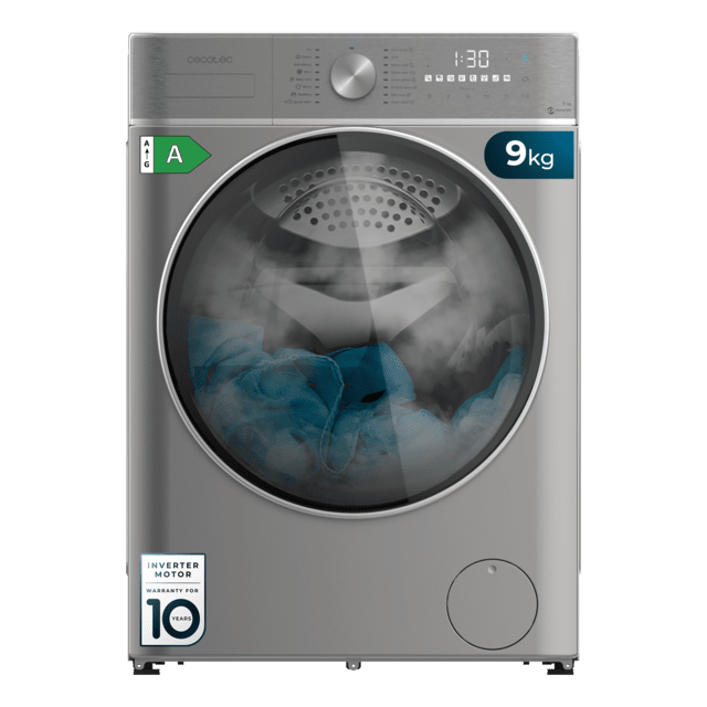 Lavadora Cecotec Bolero DressCode 9800 Inverter Steel A