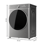 Lavadora Cecotec Bolero DressCode 9800 Inverter Steel A