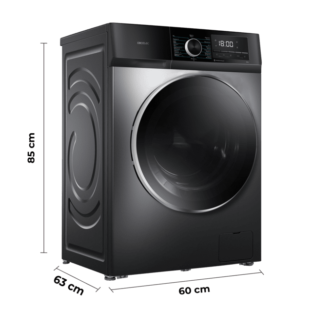 Lavadora Cecotec Bolero DressCode 10500 Inverter Steel A