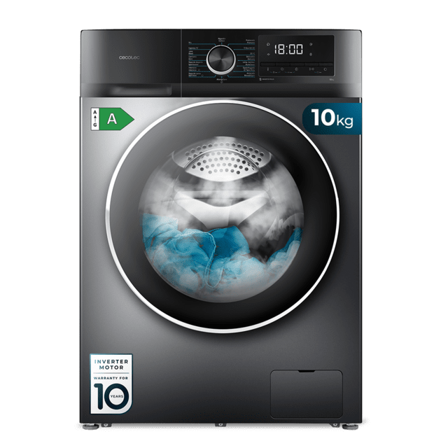 Lavadora Cecotec Bolero DressCode 10500 Inverter Steel A