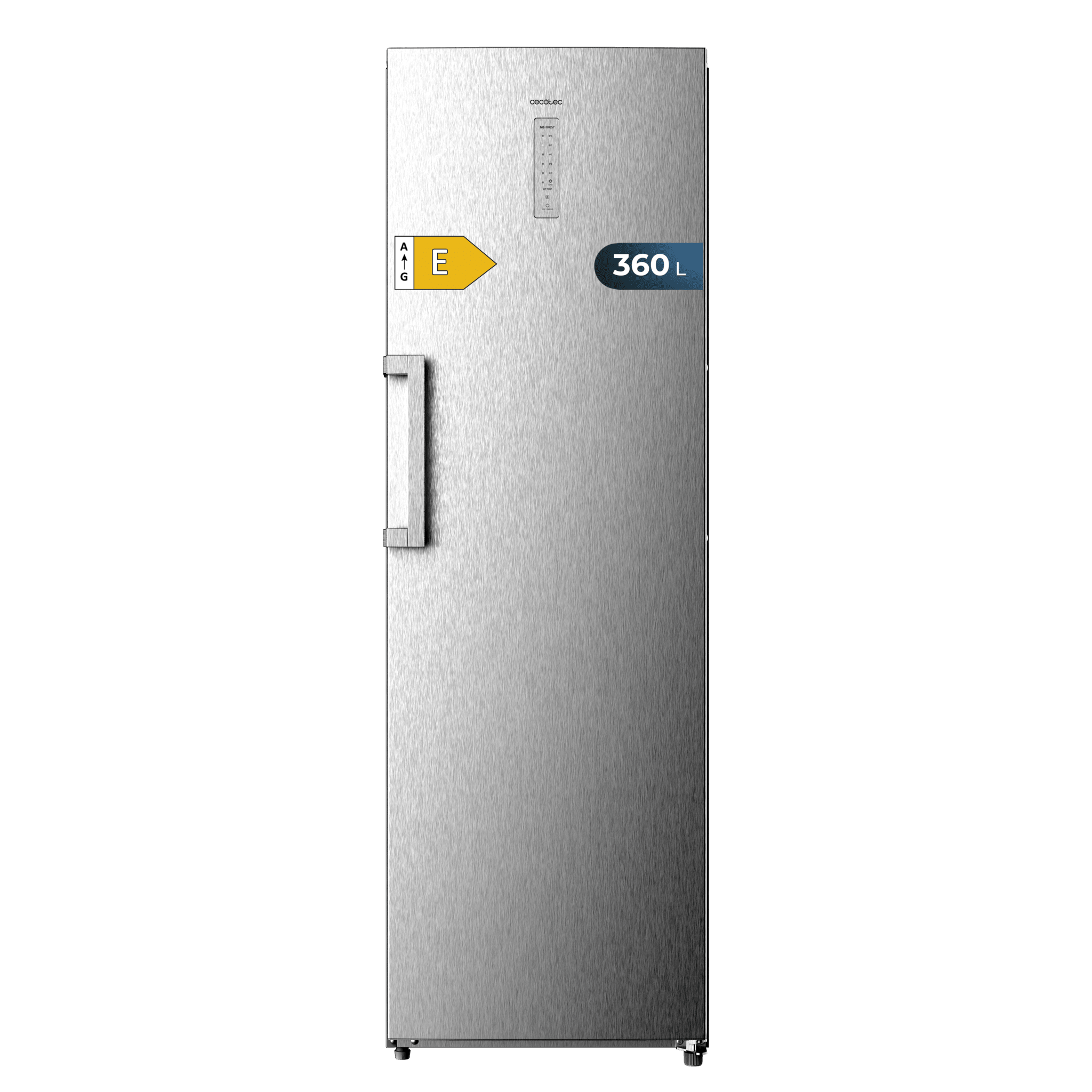 Frigorífico 1 Puerta Cecotec Bolero CoolMarket 1D 360 inox