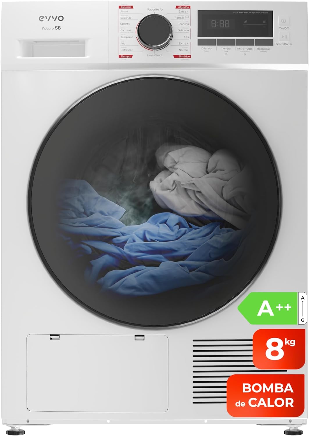 Secadora EVVO Nature S8 Bomba Calor