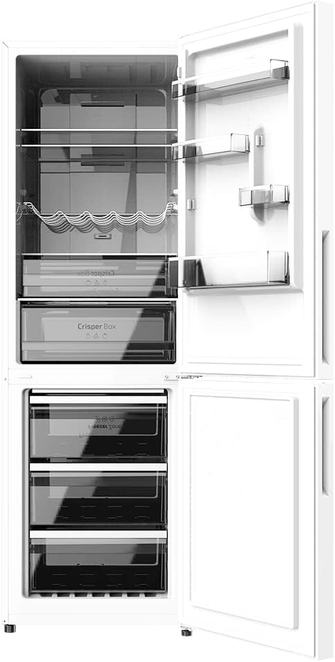 Frigorífico combi Cecotec Bolero CoolMarket Combi 322 Glass White E