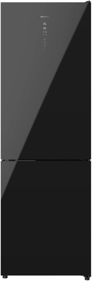 Frigorífico combi Cecotec Bolero CoolMarket Combi 322 Glass Black E