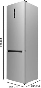Frigorífico combi Cecotec Bolero CoolMarket 356 Inox D