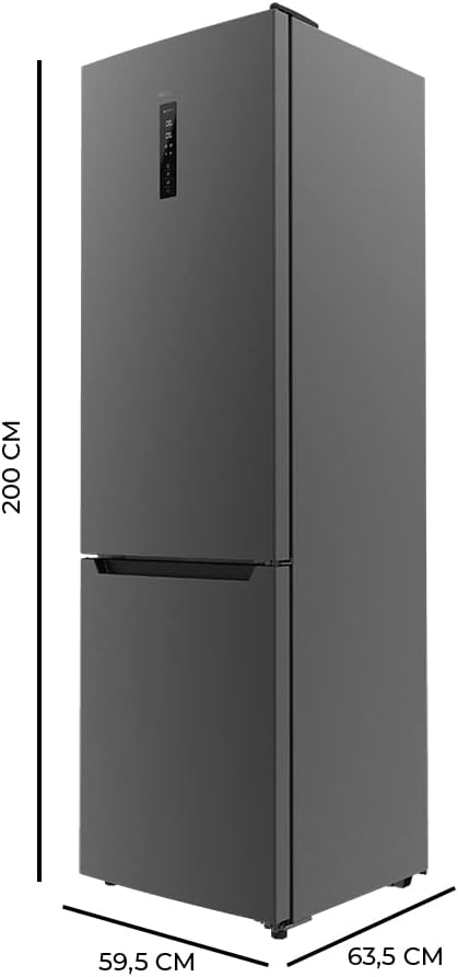 Frigorífico combi Cecotec Bolero CoolMarket Combi 356 Dark D