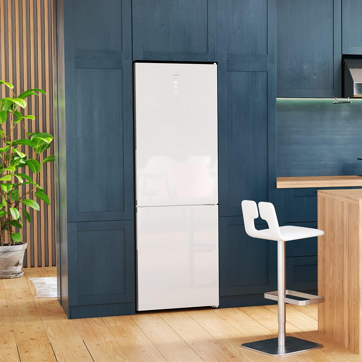 Frigorífico combi Cecotec Bolero CoolMarket 356 White Glass D