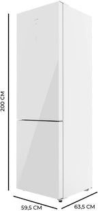 Frigorífico combi Cecotec Bolero CoolMarket 356 White Glass D